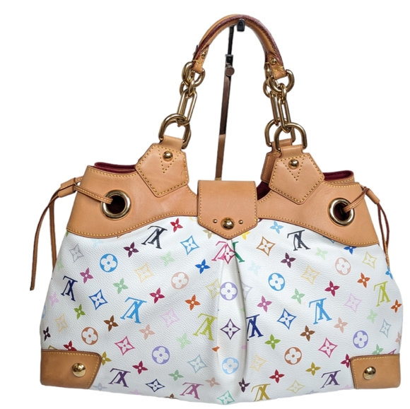 LOUIS VUITTON WHITE MULTI URSULA TOTE BAG - Picture 4 of 16